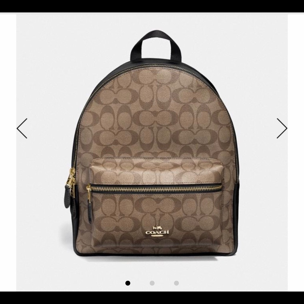 Authentic Coach Charlie backpack signature. NWT.